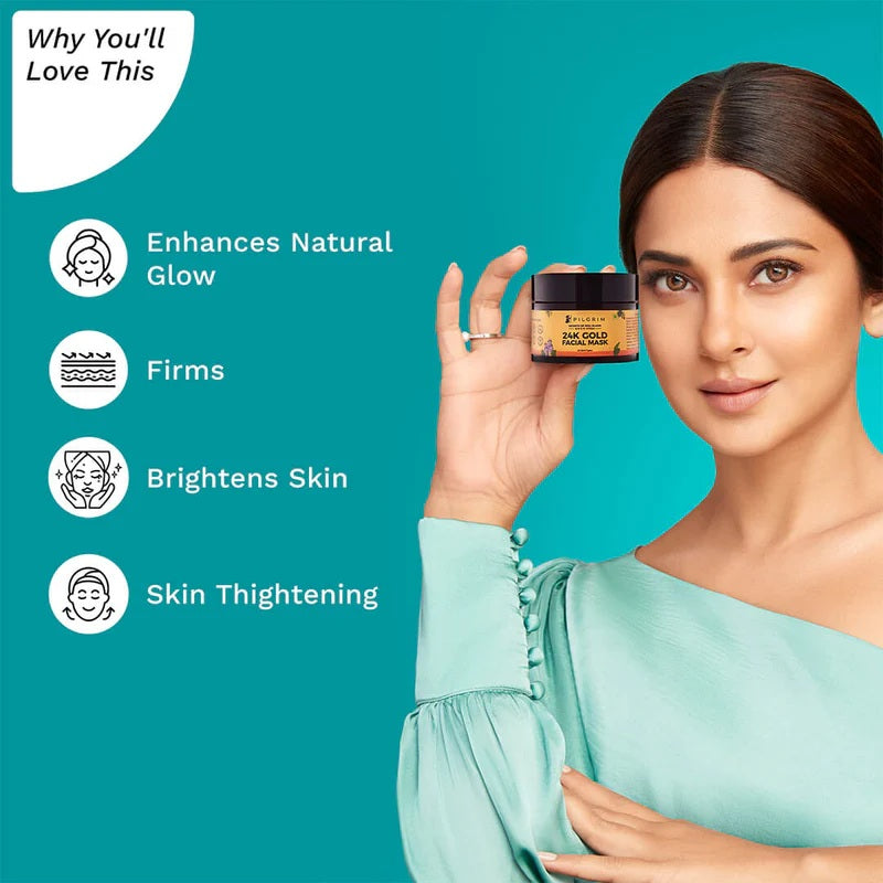 PILGRIM 24K GOLD FACIAL MASK 50G