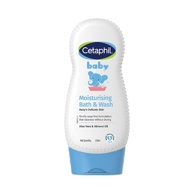 CETAPHIL BABY MOISTURISING BATH & WASH 230ML-BOTTLE NEW