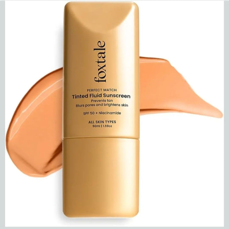FOXTALE PERFECT MATCH TINTED FLUID SUSNCREEN (SAND) - 50ML