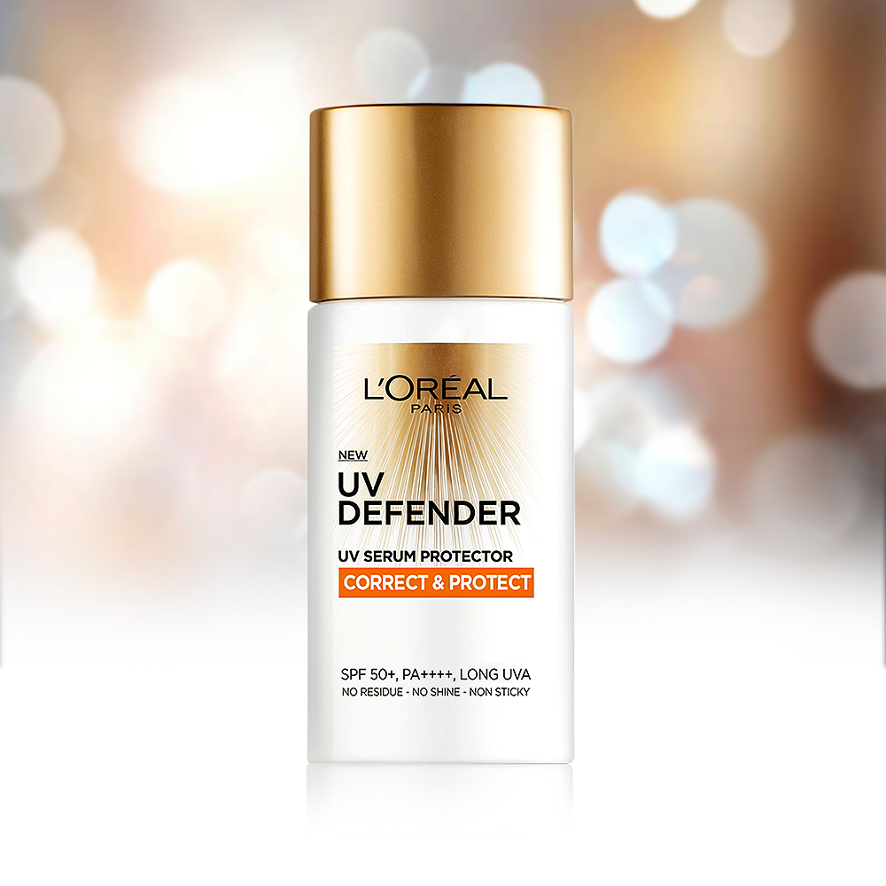 LOREAL UV SERUM PROTECTOR CORRECT& PROTECT WITH VITAMIN C 50ML
