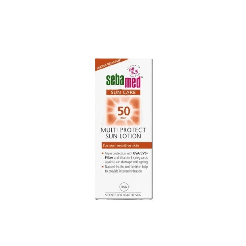 SEBAMED SUN CARE MULTI PROTECT SUNSCREEN LOTION SPF 50+ FOR SUN SENSITIVE SKIN