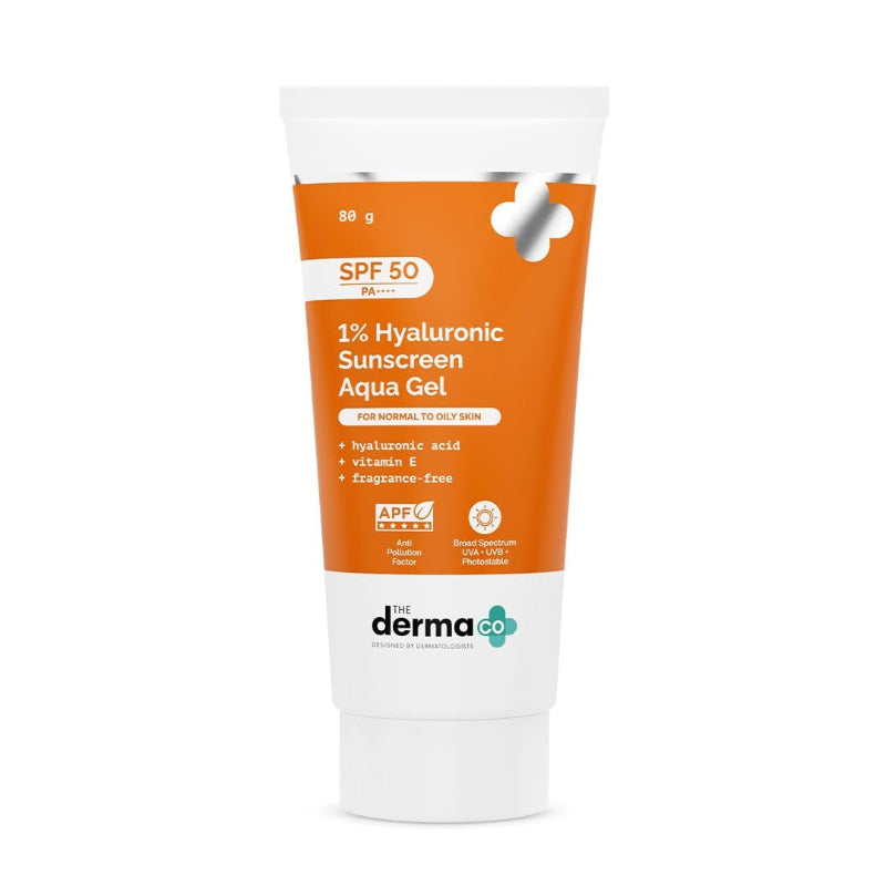 THE DERMA CO 1% HYALURONIC SUNSCREEN AQUA GEL 80G