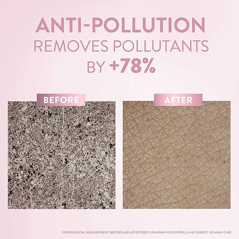 Advertising ,After and Before picture of the skin Nature