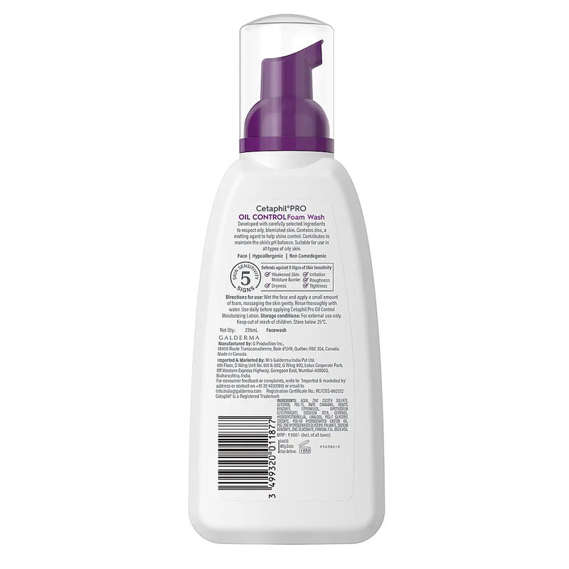CETAPHIL PRO OIL CONTROL FOAM FACE WASH FOR ACNE & OILY PRONE SKIN