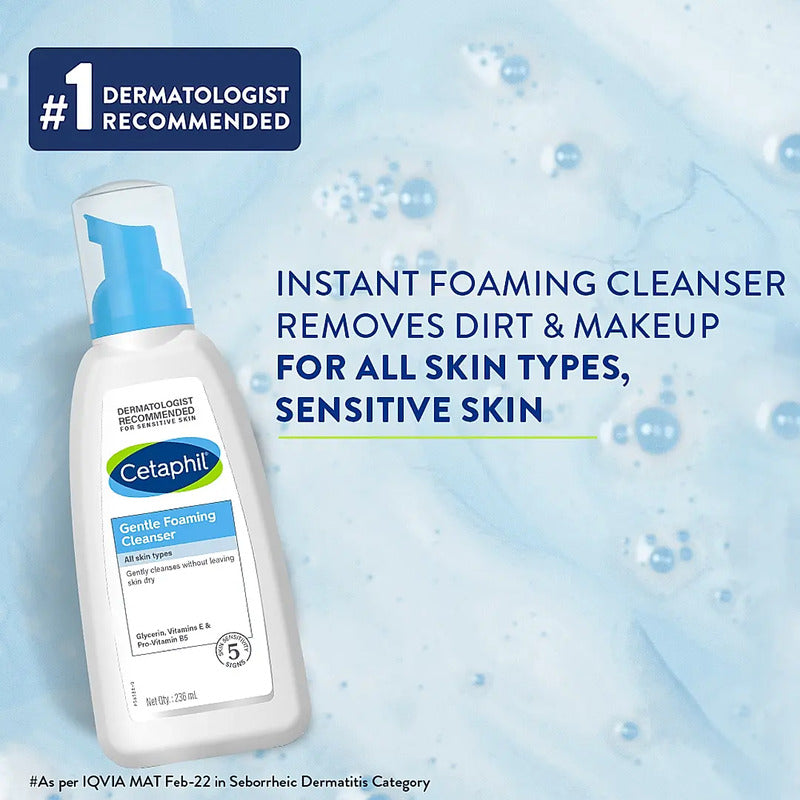 CETAPHIL GENTLE FOAMING CLEANSER FOR DRY TO NORMAL SENSITIVE SKIN