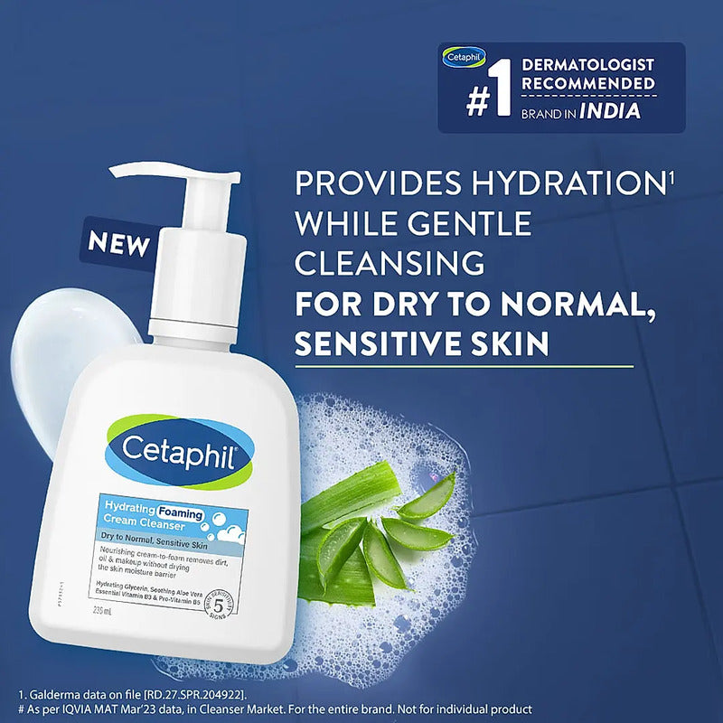 CETAPHIL HYDRATING FOAMING CREAM CLEANSER 236ML