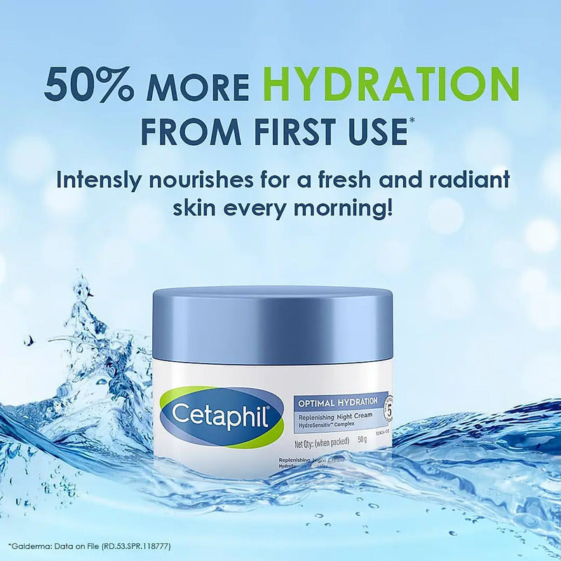CETAPHIL OPTIMAL HYDRATION REPLENISHING NIGHT CREAM 50G