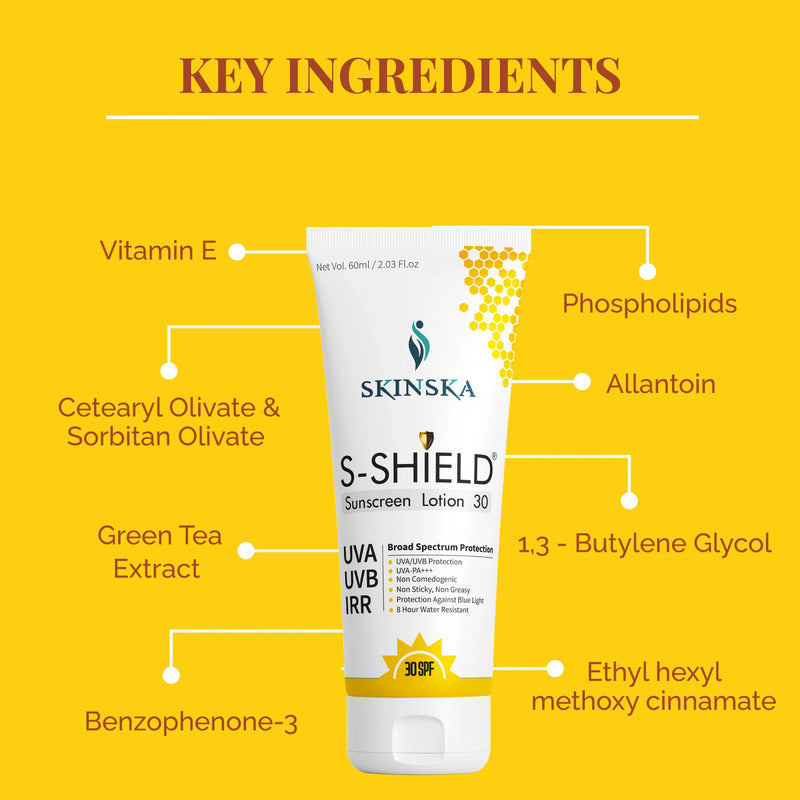 SKINSKA S-SHIELD SUNSCREEN LOTION 30