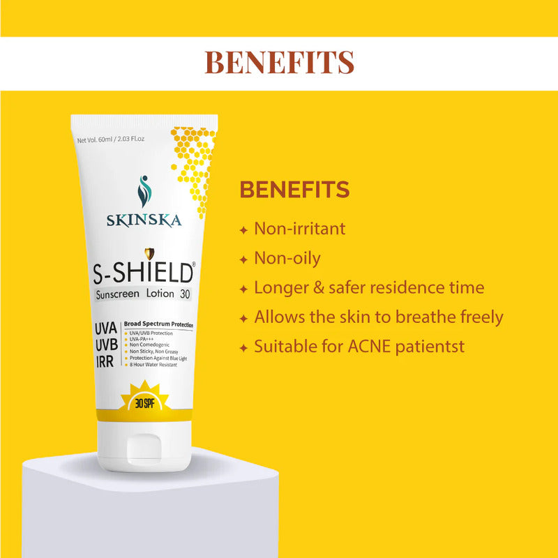 SKINSKA S-SHIELD SUNSCREEN LOTION 30