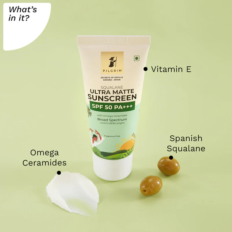 PILGRIM SQUALANE ULTRA MATTE SUNSCREEN SPF 50