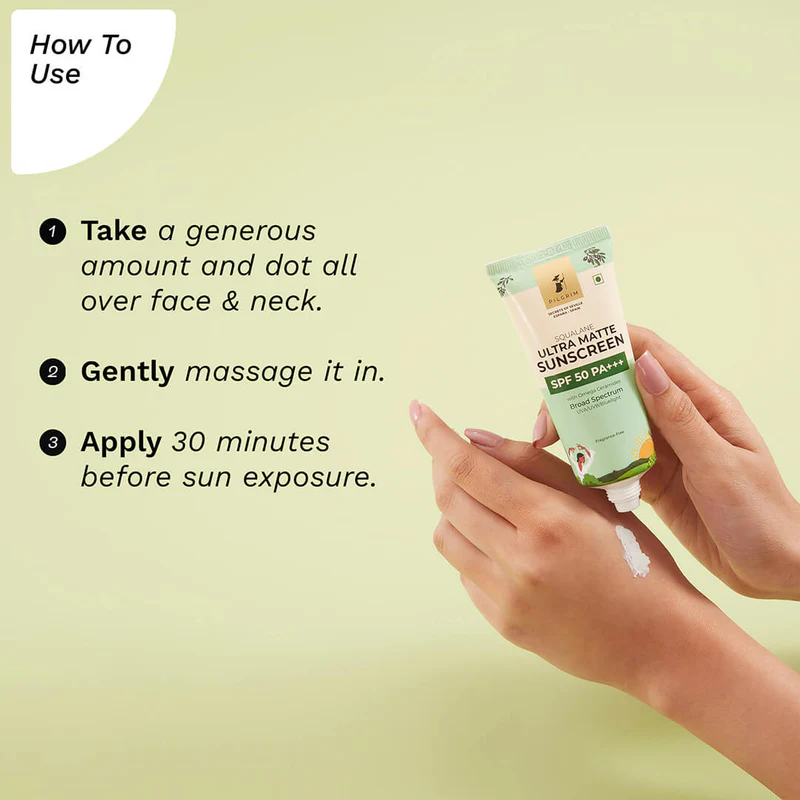PILGRIM SQUALANE ULTRA MATTE SUNSCREEN SPF 50