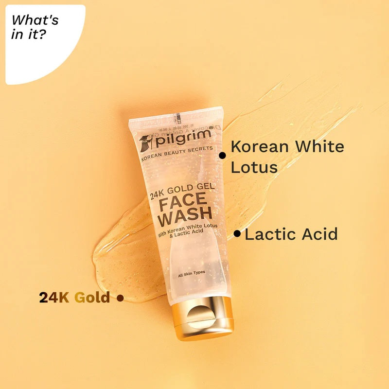 PILGRIM 24K GOLD GEL FACE WASH