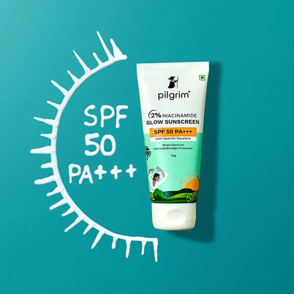 PILGRIM 2% NIACINAMIDE GLOW SUNSCREEN SPF 50