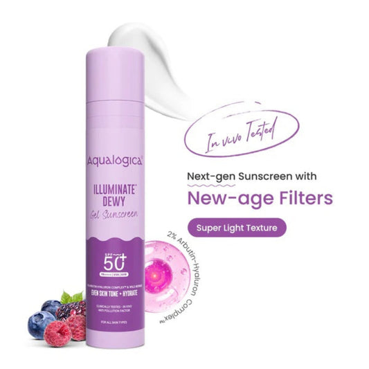 AQUALOGICA ILLUMINATE+ DEWY SUNSCREEN GEL 50G