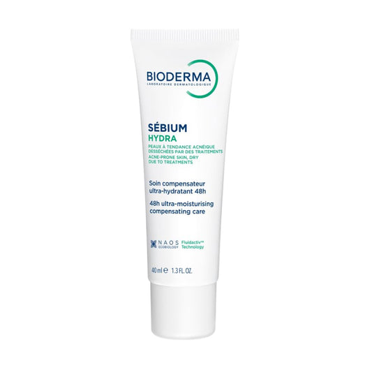 BIODERMA MOISTURIZER SEBIUM HYDRA FOR OILY, ACNE-PRONE SKIN WITH CERAMIDES FOR 24H HYDRATION