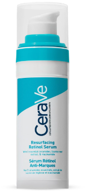 CERAVE RESURFACING RETINOL SERUM FOR BLEMISH-PRONE SKIN, REDUCES POST ACNE MARKS & PORES