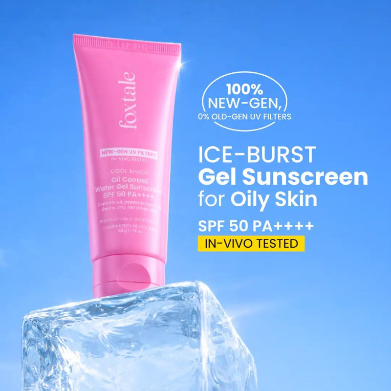 FOXTALE COOL SHADE OIL CONTROL WATER GEL SUNSCREEN - 80G