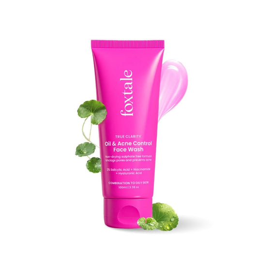 FOXTALE TRUE CLARITY OIL AND ACNE CONTROL FACE WASH - 100ML