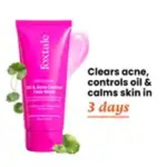 FOXTALE TRUE CLARITY OIL AND ACNE CONTROL FACE WASH - 150ML