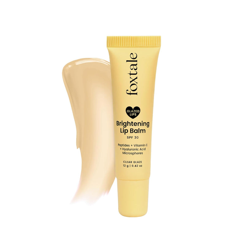 FOXTALE GLAZED LIPS BRIGHTENING LIP BALM - CLEAR GLAZE 12 G