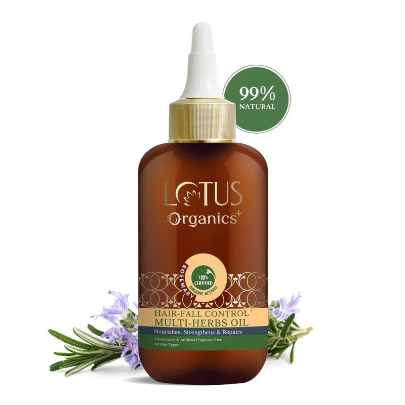 LOTUS ORGANICS+ HAIR FALL CONTROL MULTI HERBS OIL