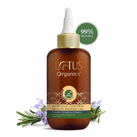 LOTUS ORGANICS+ HAIR FALL CONTROL MULTI HERBS OIL