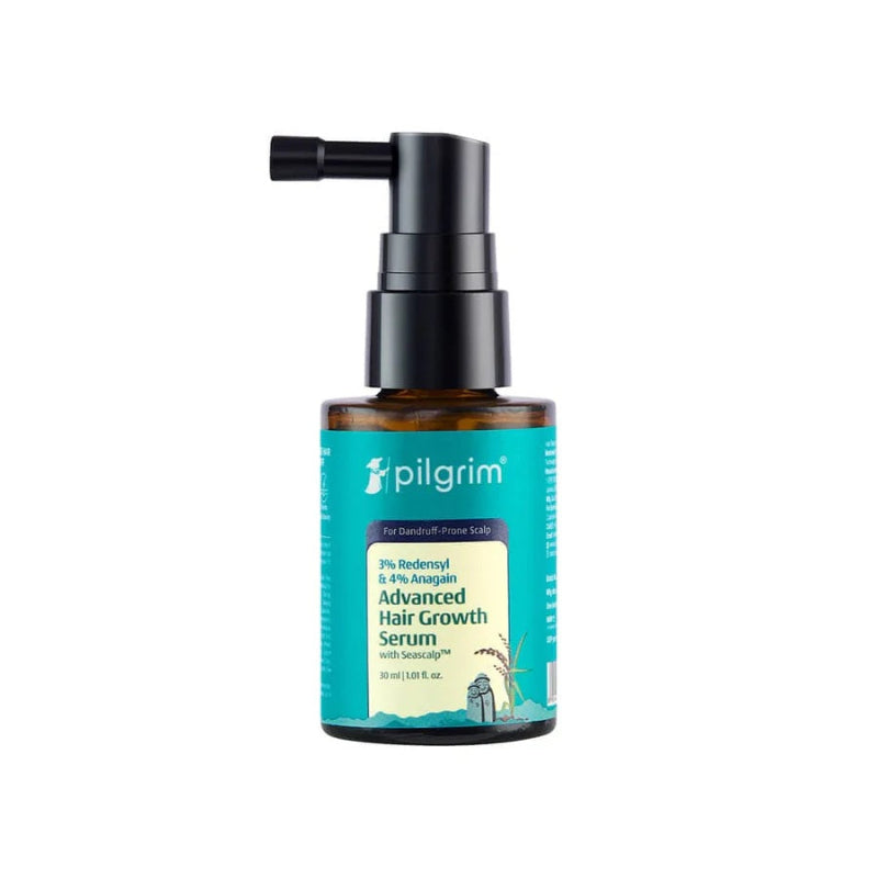PILGRIM 3% REDENSYL & 4% ANAGAIN ADVANCED HAIR GROWTH SERUM FOR DANDRUFF-PRONE SCALP - 30 ML