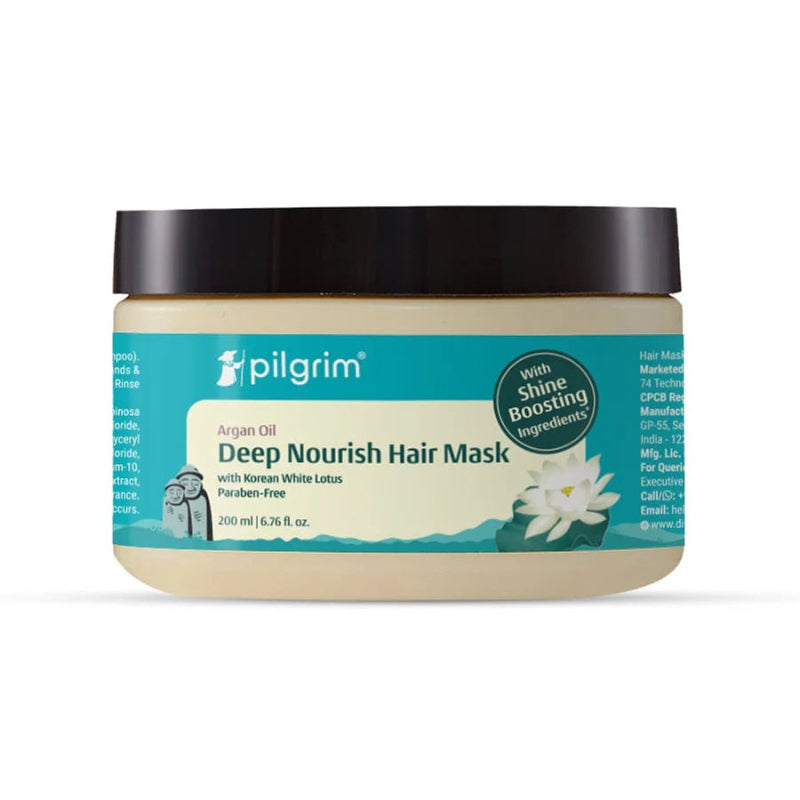 PILGRIM ARGAN OIL HAIR MASK WITH WHITE LOTUS & CAMELLIA