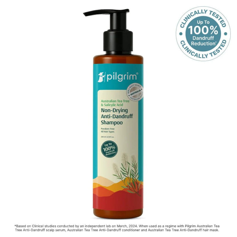 PILGRIM AUSTRALIAN TEA TREE NON-DRYING ANTI-DANDRUFF SHAMPOO