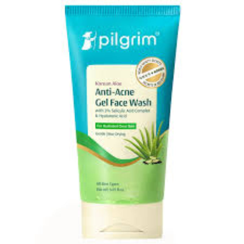 PILGRIM KOREAN ALOE ANTI-ACNE GEL FACE WASH (150 ML) TEAL