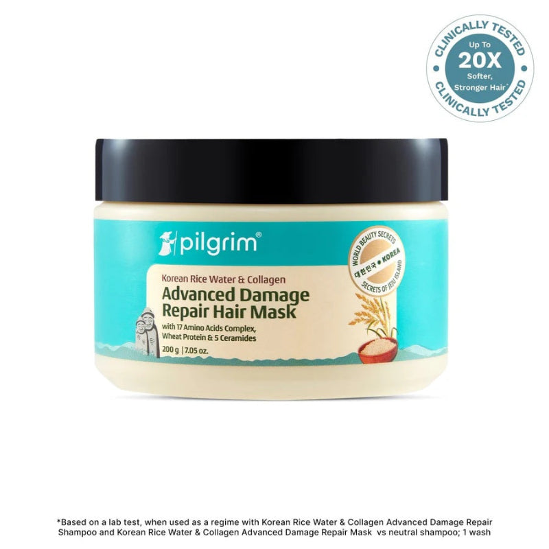 PILGRIM KOREAN RICE WATER & COLLAGEN ADVANCED DAMAGE REPAIR HAIR MASK