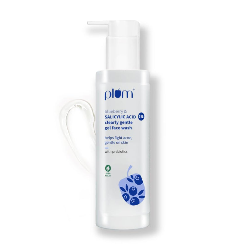 PLUM 1% SALICYLIC ACID CLEARLY GENTLE GEL FACE WASH WITH BLUEBERRY