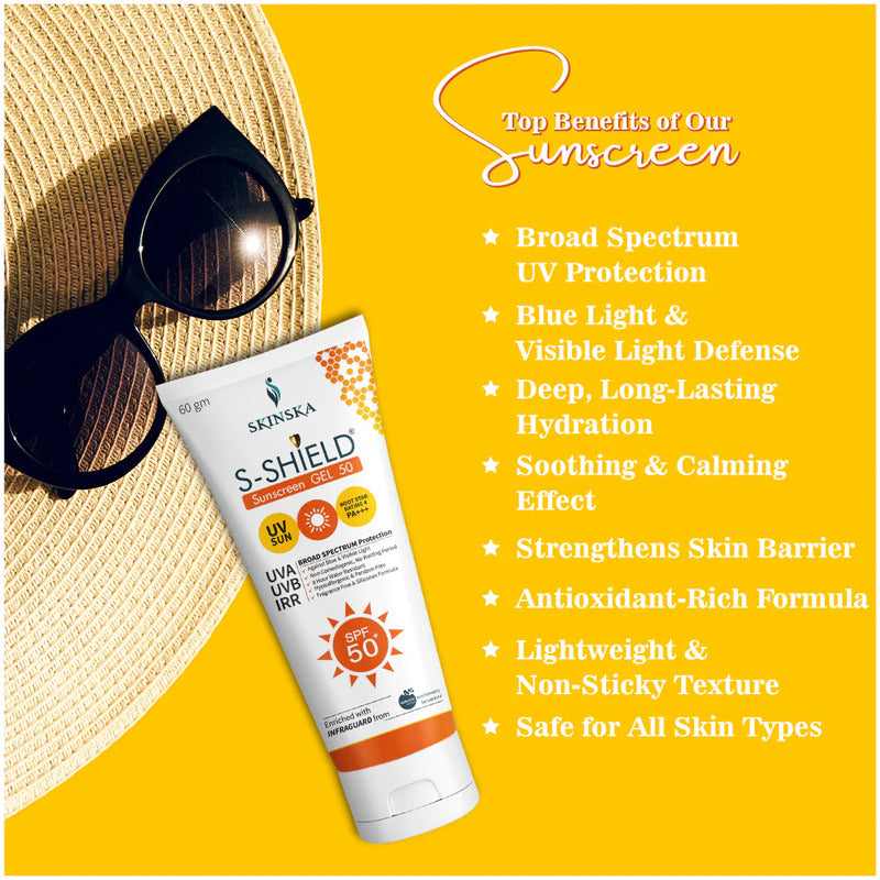 SKINSKA S-SHIELD SUNSCREEN GEL 50