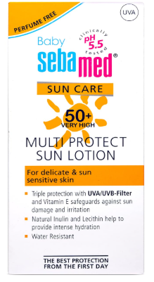 SEBAMED BABY SUN LOTION|PH 5.5|TRIPLE PROTECTION FROM UV RAYS|WATER & SWEAT RESISTANT