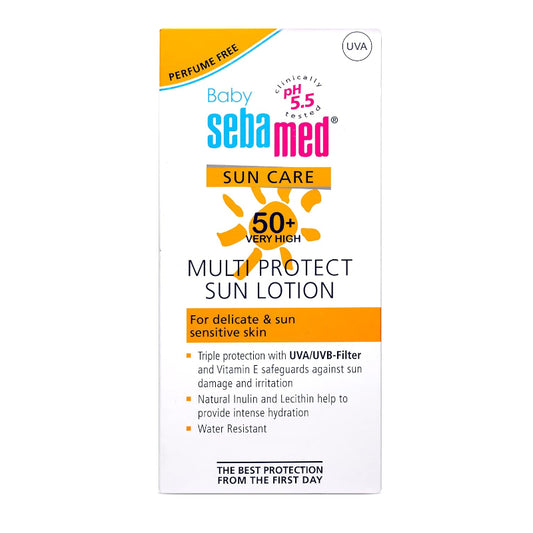 SEBAMED BABY SUN LOTION|PH 5.5|TRIPLE PROTECTION FROM UV RAYS|WATER & SWEAT RESISTANT