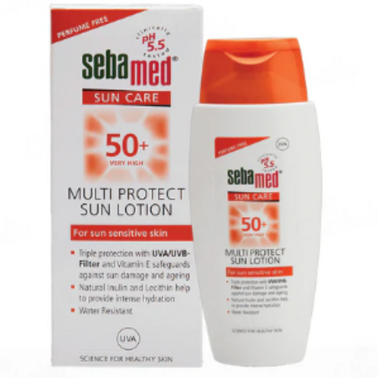 SEBAMED SUN CARE MULTI PROTECT SUNSCREEN LOTION SPF 50+ FOR SUN SENSITIVE SKIN