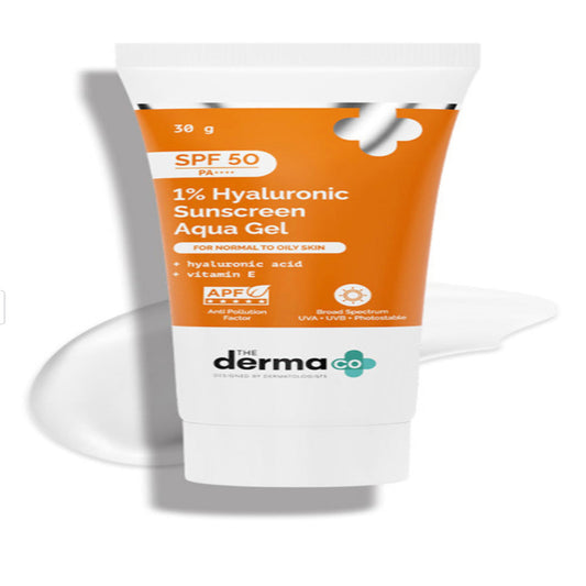 THE DERMA CO 1% HYALURONIC SUNSCREEN AQUA GEL 30G