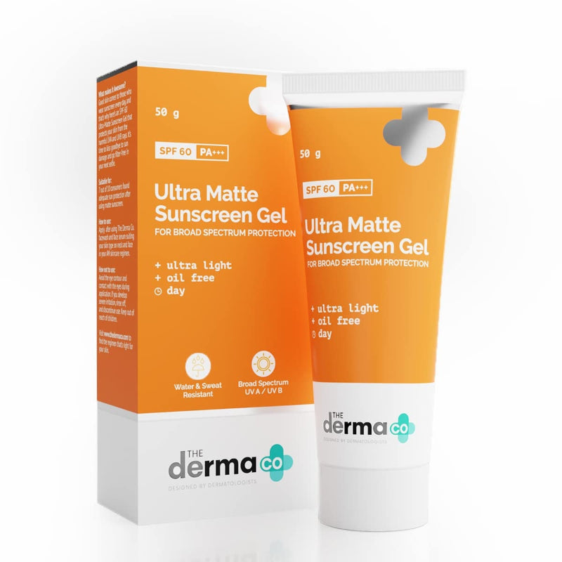 THE DERMA CO  ULTRA MATTE SUNSCREEN GEL 50 GM