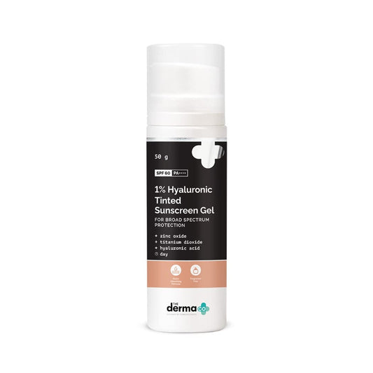 THE DERMA CO  1% HYALURONIC TINTED SUNSCREEN GEL 50G