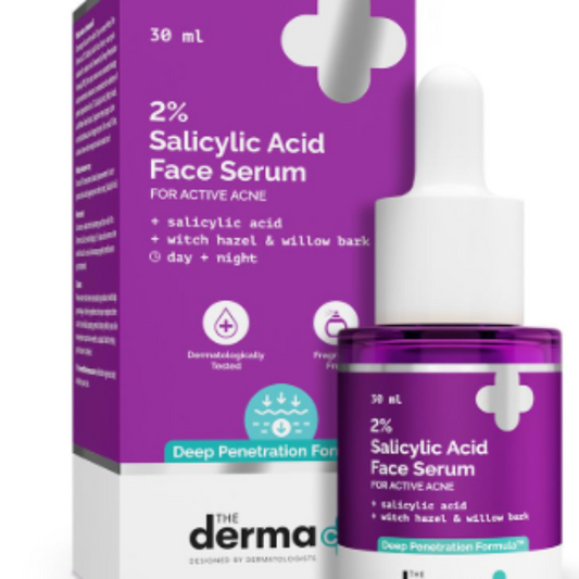 THE DERMA CO 2% SALICYLIC ACID FACE SERUM FOR ACTIVE ACNE