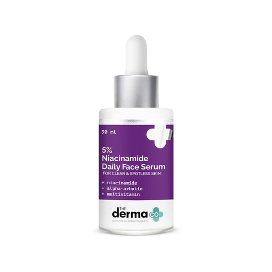 THE DERMA CO 5% NIACINAMIDE DAILY FACE SERUM WITH ALPHA ARBUTIN & MULTIVITAMIN