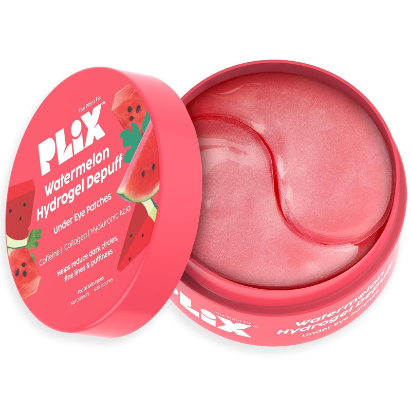 PLIX WATERMELON HYDROGEL EYE PATCHES TO DE-PUFF & REVIVE UNDER-EYE AREA INSTANTLY