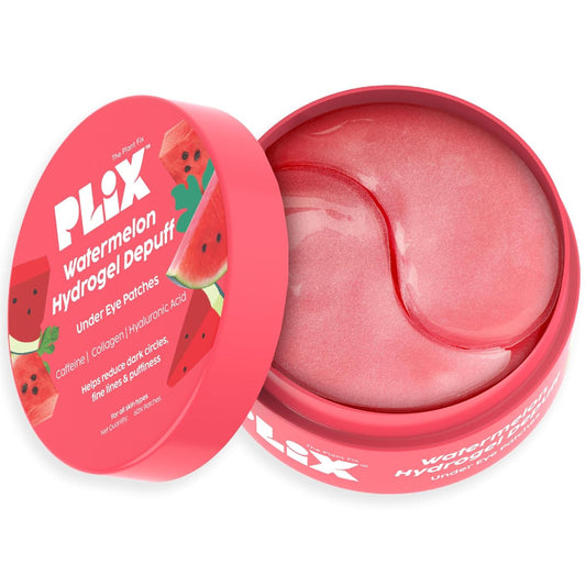 PLIX WATERMELON HYDROGEL EYE PATCHES TO DE-PUFF & REVIVE UNDER-EYE AREA INSTANTLY