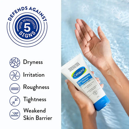 CETAPHIL DAILY EXFLOLIATING CLEANSER WITH VITAMIN B5 AND E