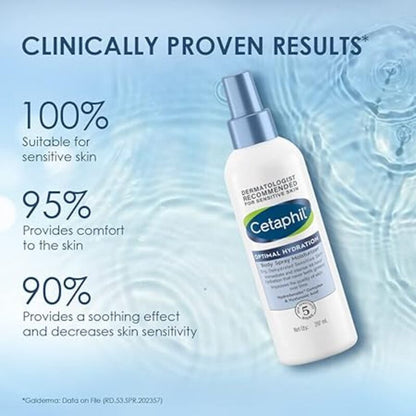 CETAPHIL OPTIMAL HYDRATION BODY SPRAY MOISTURIZER 207ML