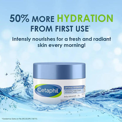 CETAPHIL OPTIMAL HYDRATION REPLENISHING NIGHT CREAM 50G