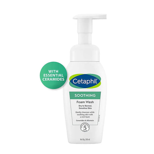 CETAPHIL SOOTHING FOAM WASH 200ML WITH CERAMIDES