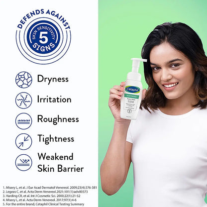 CETAPHIL SOOTHING FOAM WASH 200ML WITH CERAMIDES