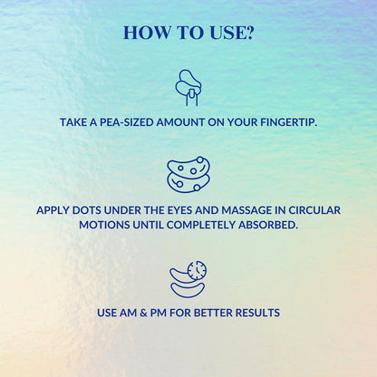 Instructions for using a product with a gradient background