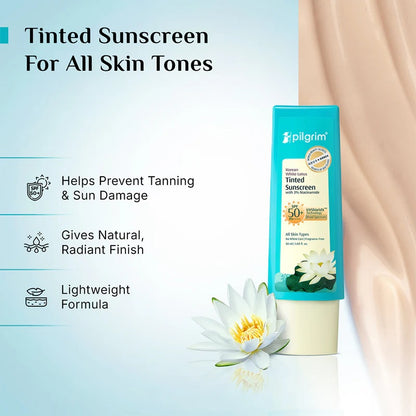PILGRIM KOREAN TINTED SUNSCREEN SPF 50+